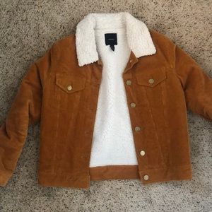 Corduroy/Sherpa trucker jacket